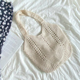 Women’s Minimalistic Crochet Handbag Shoulder Bag for Boho Everyday Style & Gifts
