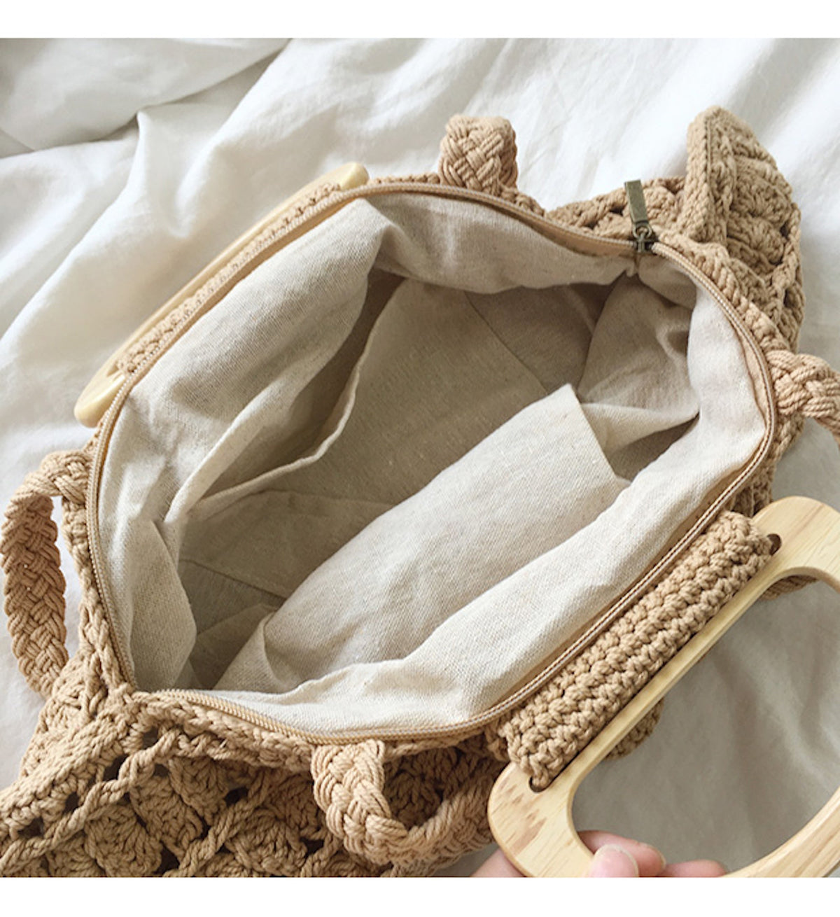 Women’s Artsy Shell Shaped Cotton Shoulder Bag Purse for Boho Everyday Style & Gifts