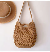 Women’s Cotton Fishnet Shoulder Bag for Boho Everyday Style & Gifts