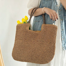 Strand-Strohtasche für Damen für Strand, Urlaub und Sommer-Outfits