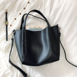 Women’s Leather Bucket Bag for Everyday City Outfits