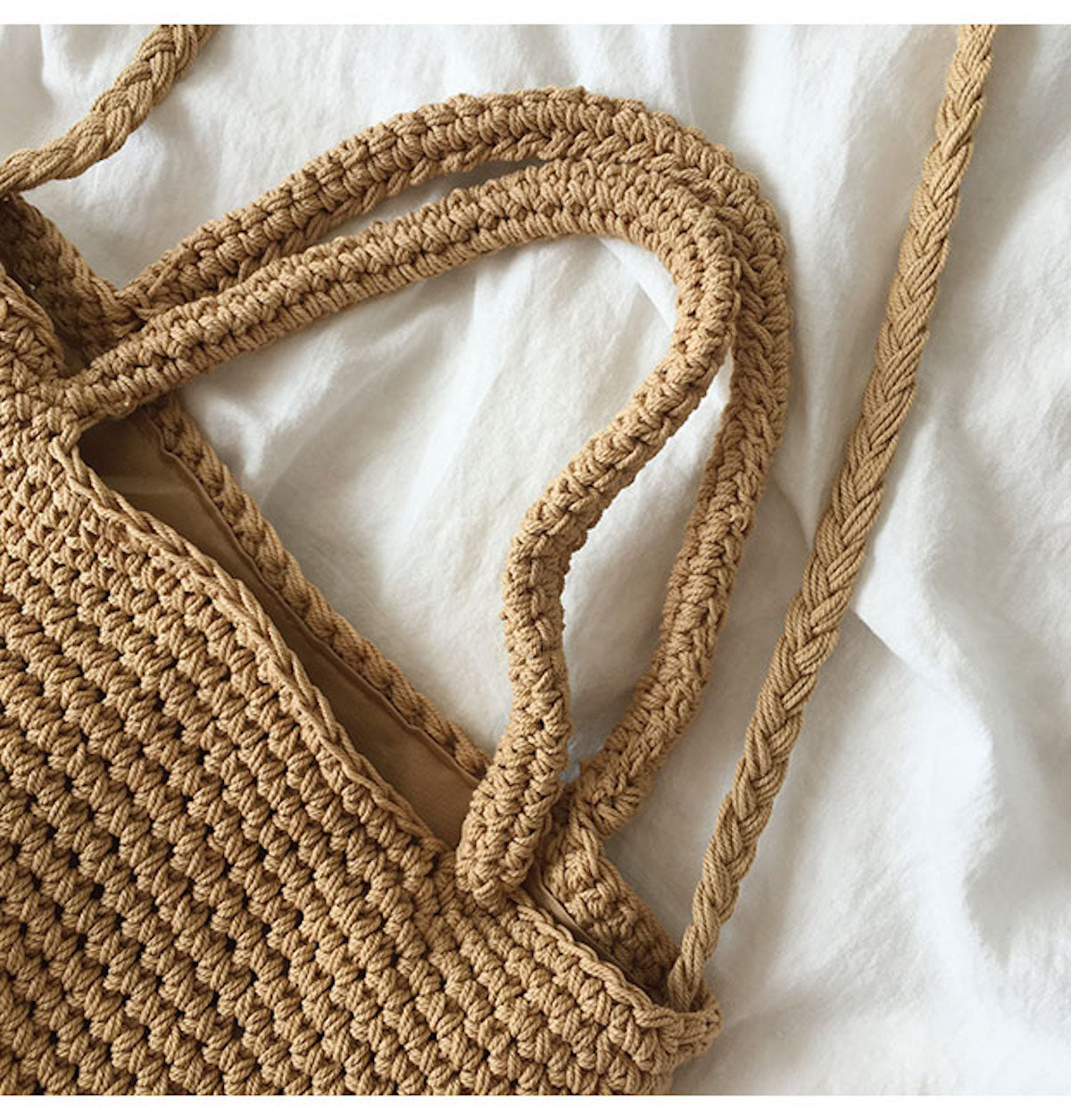 Women’s Large Crochet Cotton Bucket Bag for Boho Everyday Style & Gifts