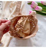 Women’s Boho Cotton Knitted Shoulder Bag Crossbody Bag for Boho Everyday Style & Gifts