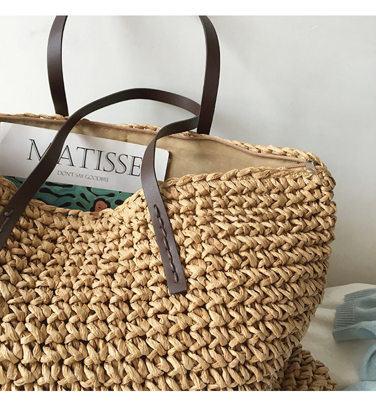 Women’s Everyday Large Straw Woven Summer Bag Tote Bag for Beach, Vacation & Summer Outfits