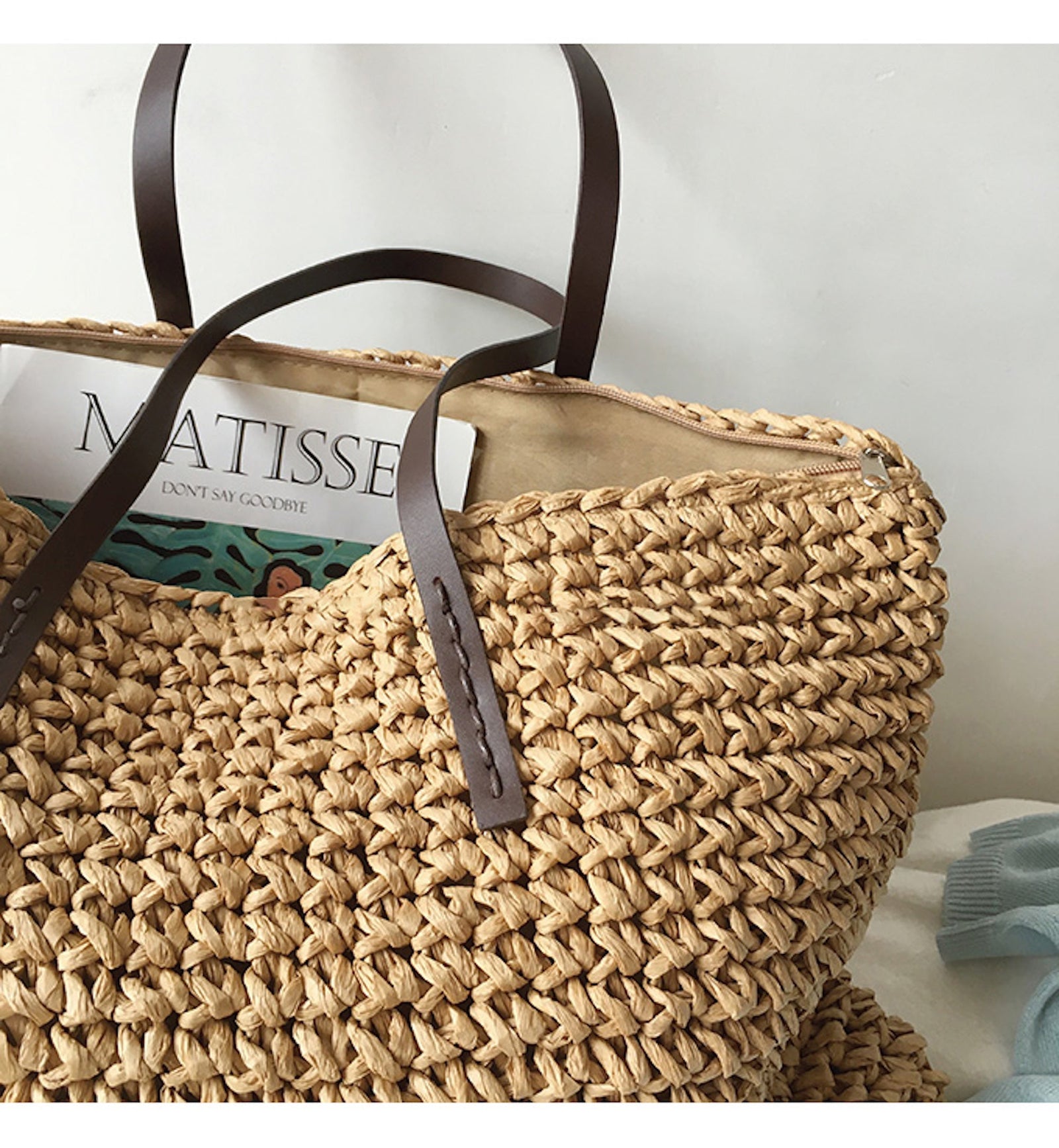 Women’s Everyday Large Straw Woven Summer Bag Tote Bag for Beach, Vacation & Summer Outfits