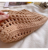 Women’s Retro Cotton Knitted Fishnet Bag Shoulder Bag for Boho Everyday Style & Gifts