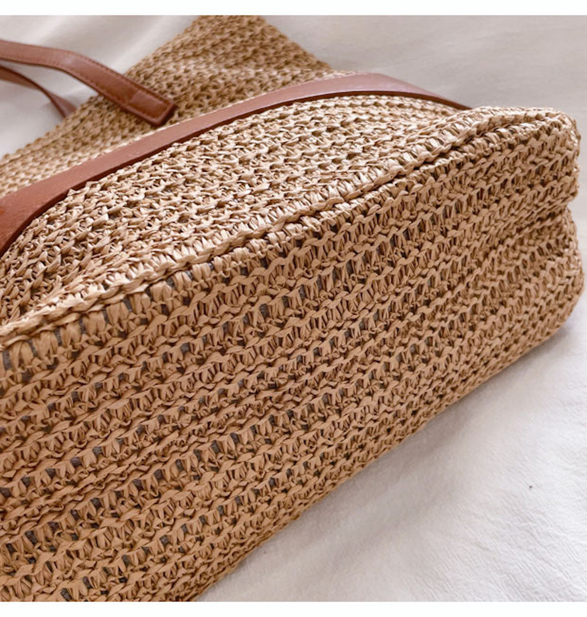 Women’s Straw Woven Tote Shoulder Bag for Beach, Vacation & Summer Outfits