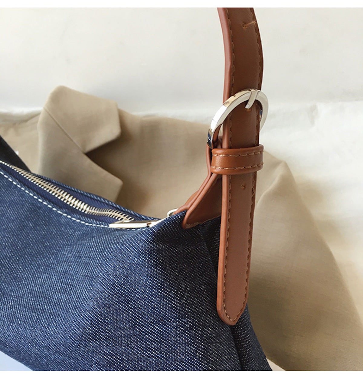 Women’s Classic Everyday Denim Shoulder Bag Purse for Everyday Outfits & Gifts