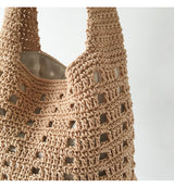 Women’s Medium Crochet Cotton Bucket Bag for Boho Everyday Style & Gifts