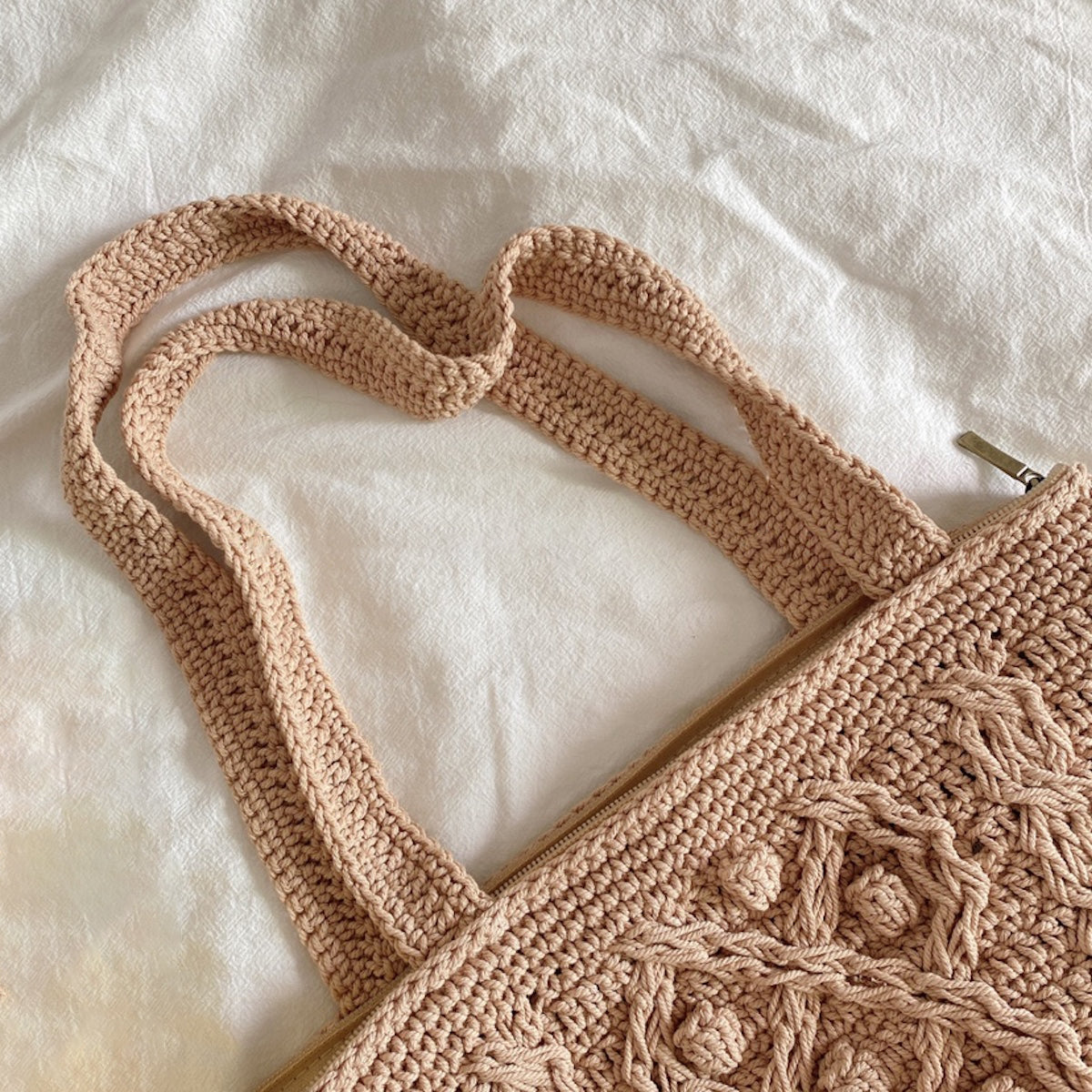 Women’s Handmade Cotton Knitted Shoulder Bucket Bag Crossbody Bag for Boho Everyday Style & Gifts