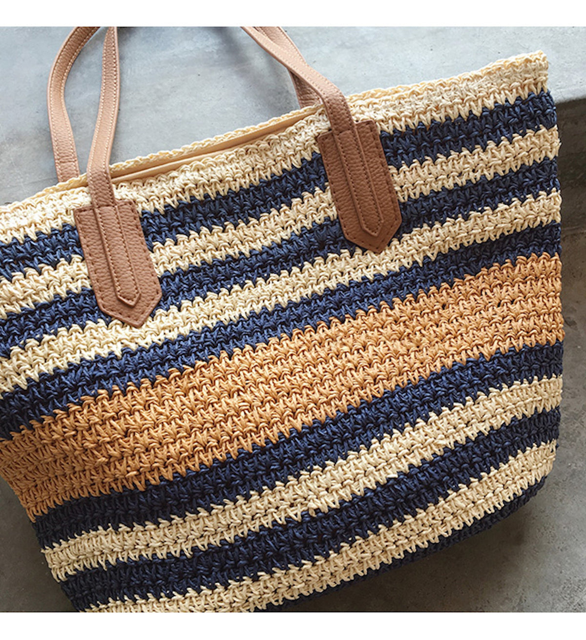 Women’s Large Striped Straw Woven Tote Bag for Beach, Vacation & Summer Outfits