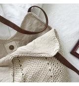 Women’s Retro Cotton Knitted Shoulder Bag for Boho Everyday Style & Gifts