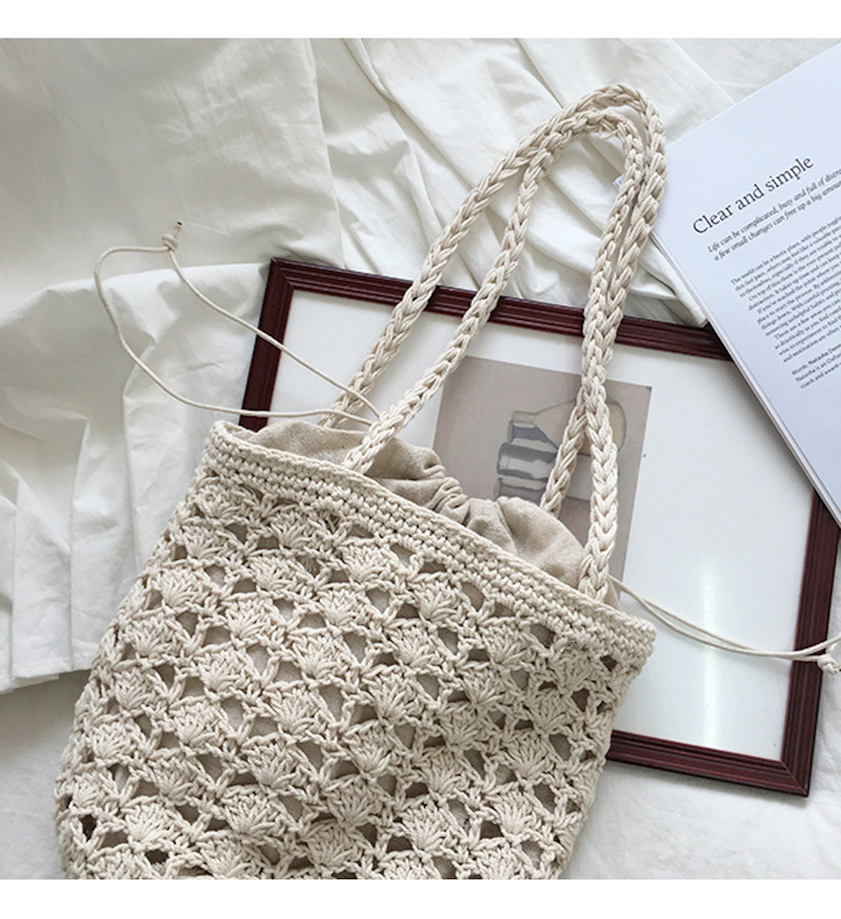 Women’s Handmade Crochet Bucket Shoulder Bag for Boho Everyday Style & Gifts