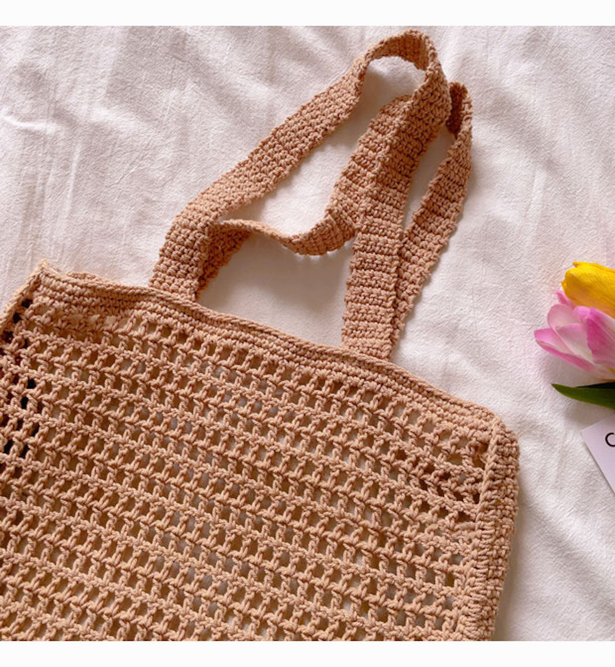 Women’s Handmade Crochet Large Fishnet Tote for Boho Everyday Style & Gifts
