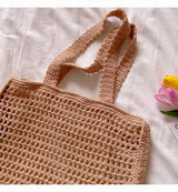 Women’s Handmade Crochet Large Fishnet Tote for Boho Everyday Style & Gifts