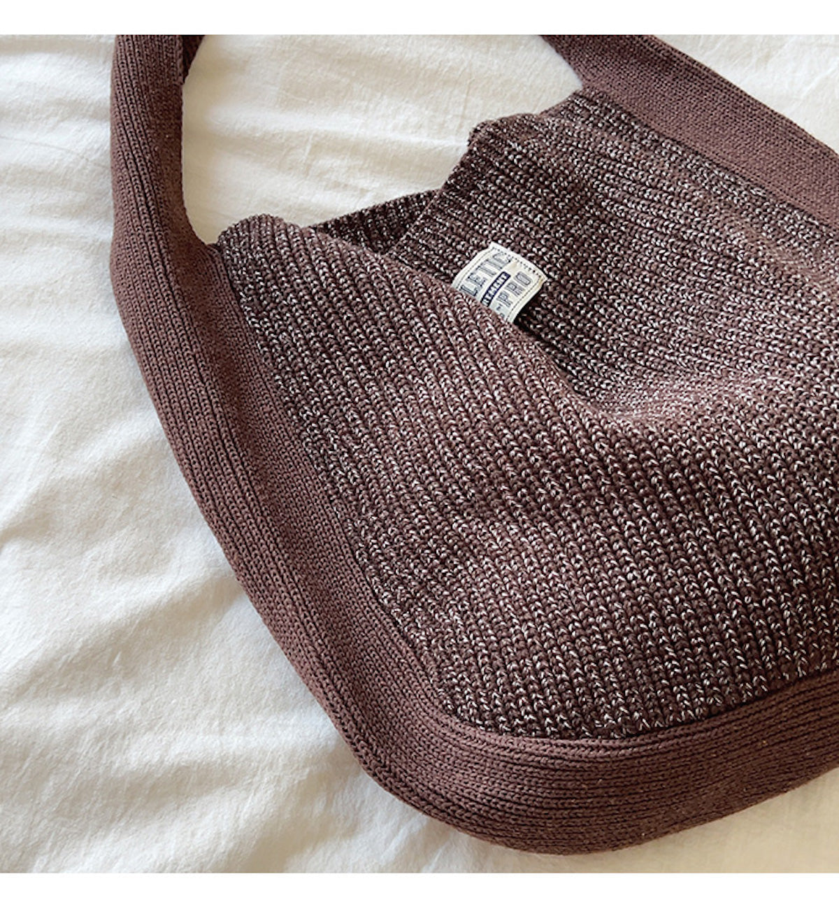 Women’s Cotton Knit Shoulder Bag Bucket Bag for Boho Everyday Style & Gifts
