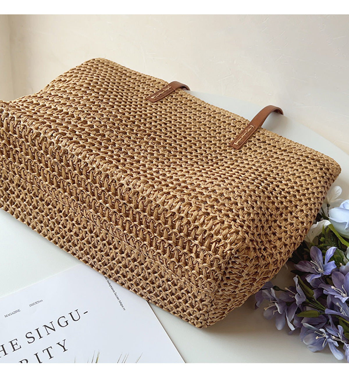 Women’s Straw Woven Tote for Beach, Vacation & Summer Outfits
