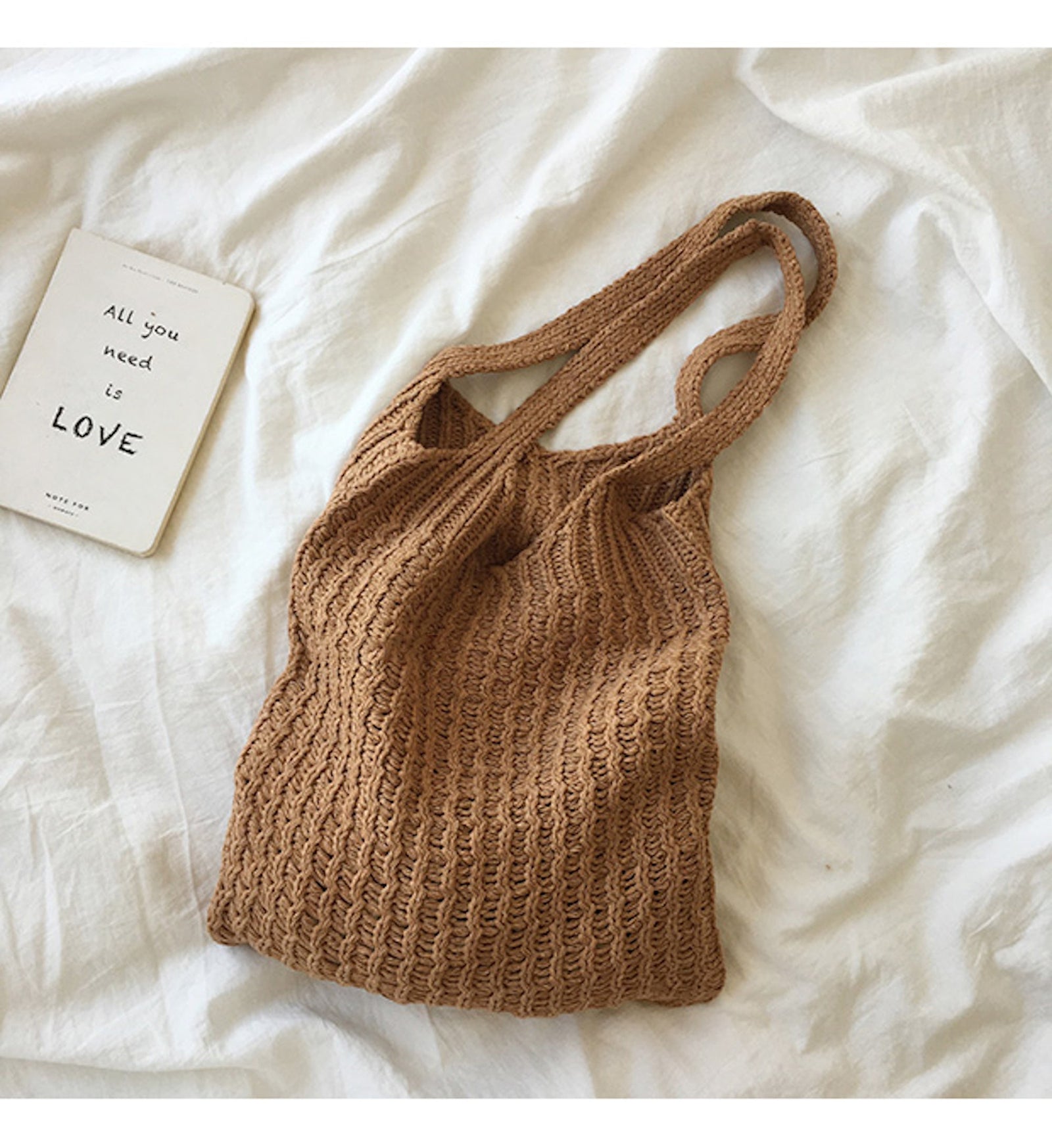 Women’s Retro Twist Cotton Knitted Shoulder Bag for Boho Everyday Style & Gifts