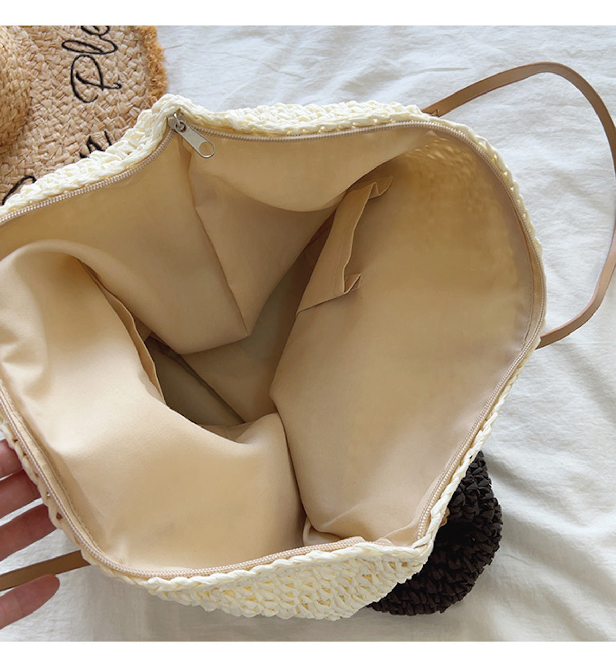 Women’s Large Straw Woven Summer Tote for Beach, Vacation & Summer Outfits