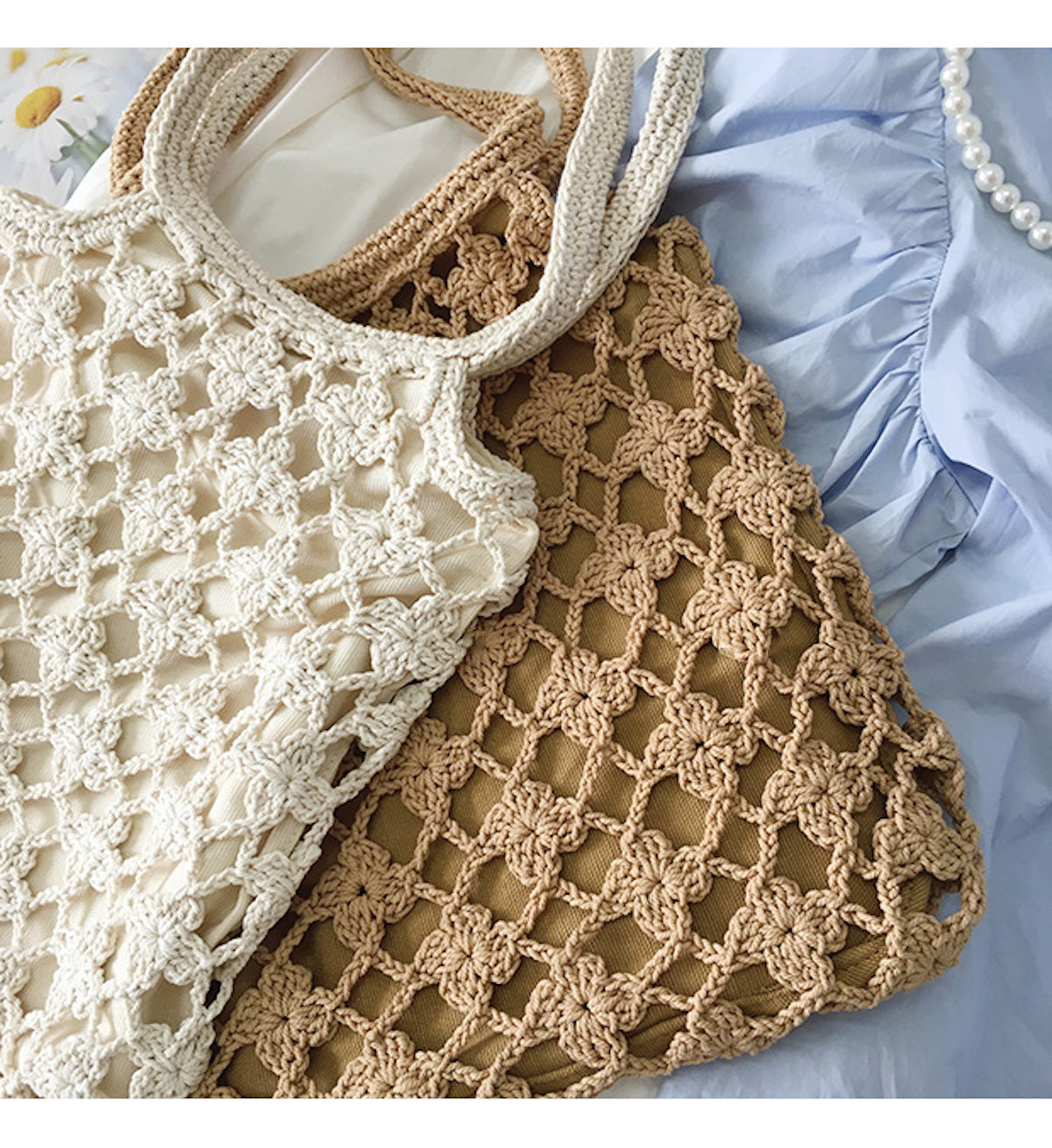 Women’s Crochet Shoulder Bag for Boho Everyday Style & Gifts