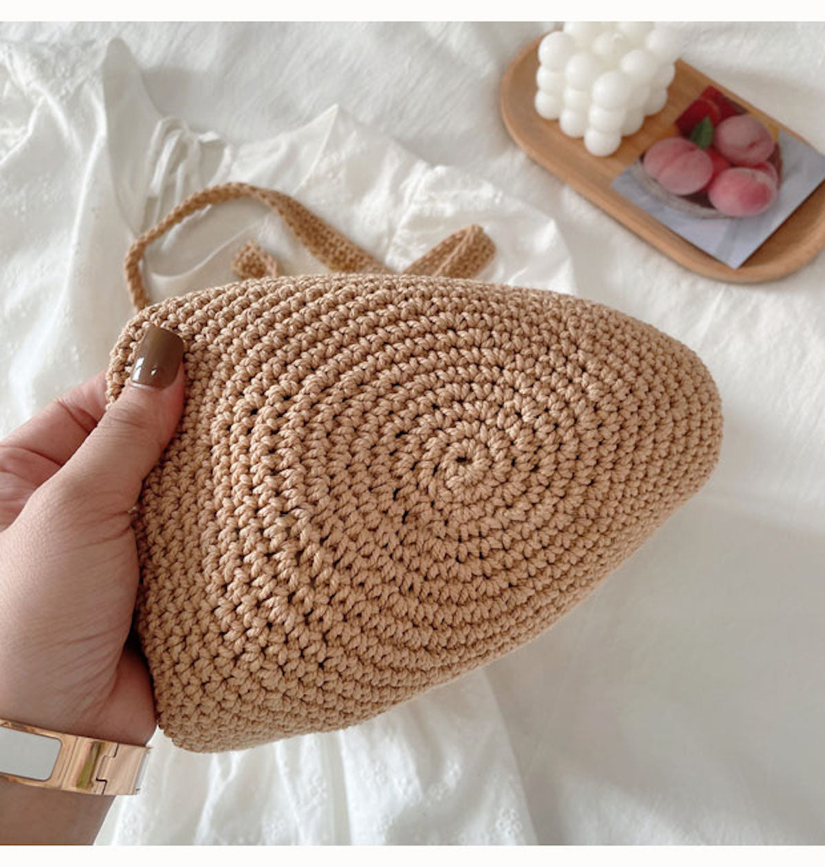 Women’s Artsy Crochet Bucket Bag for Boho Everyday Style & Gifts