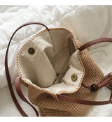 Women’s Crochet Cotton Retro Woven Shoulder Bag with Tassel for Boho Everyday Style & Gifts