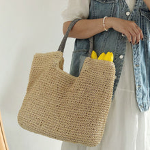 Strand-Strohtasche für Damen für Strand, Urlaub und Sommer-Outfits
