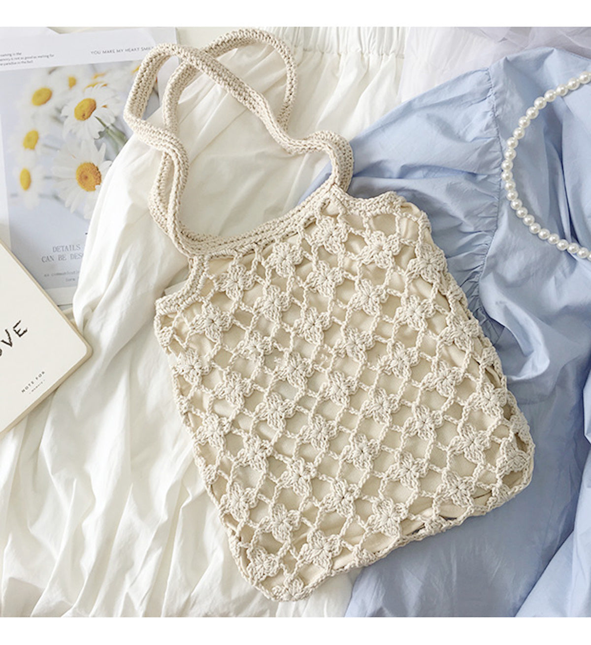 Women’s Crochet Shoulder Bag for Boho Everyday Style & Gifts