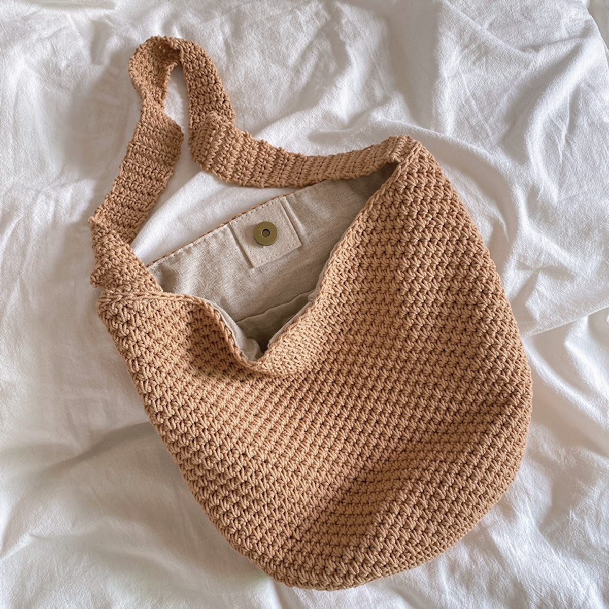 Women’s Retro Style Minimalistic Cotton Bucket Bag for Boho Everyday Style & Gifts