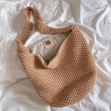 Women’s Retro Style Minimalistic Cotton Bucket Bag for Boho Everyday Style & Gifts