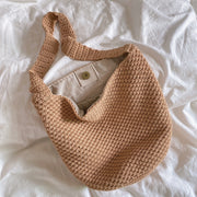 Women’s Retro Style Minimalistic Cotton Bucket Bag for Boho Everyday Style & Gifts