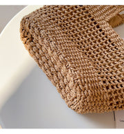 Women’s Straw Basket Summer Tote Bag for Beach, Vacation & Summer Outfits