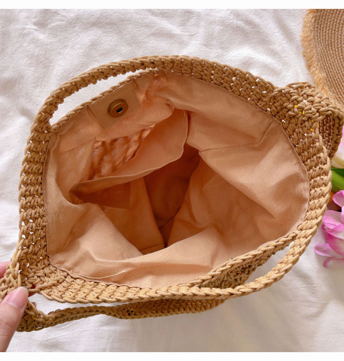 Women’s Cotton Fishnet Shoulder Bag for Boho Everyday Style & Gifts