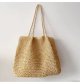 Women’s Straw Woven Tote for Beach, Vacation & Summer Outfits