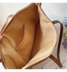 Geflochtene Strohtasche für Damen für Strand, Urlaub & Sommeroutfits