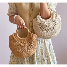 Women’s Crochet Cotton Handmade Top Handle Shoulder Bag for Boho Everyday Style & Gifts