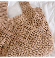 Women’s Minimalistic Cotton Bucket Shoulder Bag for Boho Everyday Style & Gifts
