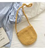 Women’s Small Cotton Knitted Shoulder Bag Purse for Boho Everyday Style & Gifts