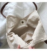 Women’s Retro Cotton Knitted Shoulder Bag for Boho Everyday Style & Gifts