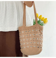 Women’s Artsy Crochet Bucket Bag for Boho Everyday Style & Gifts