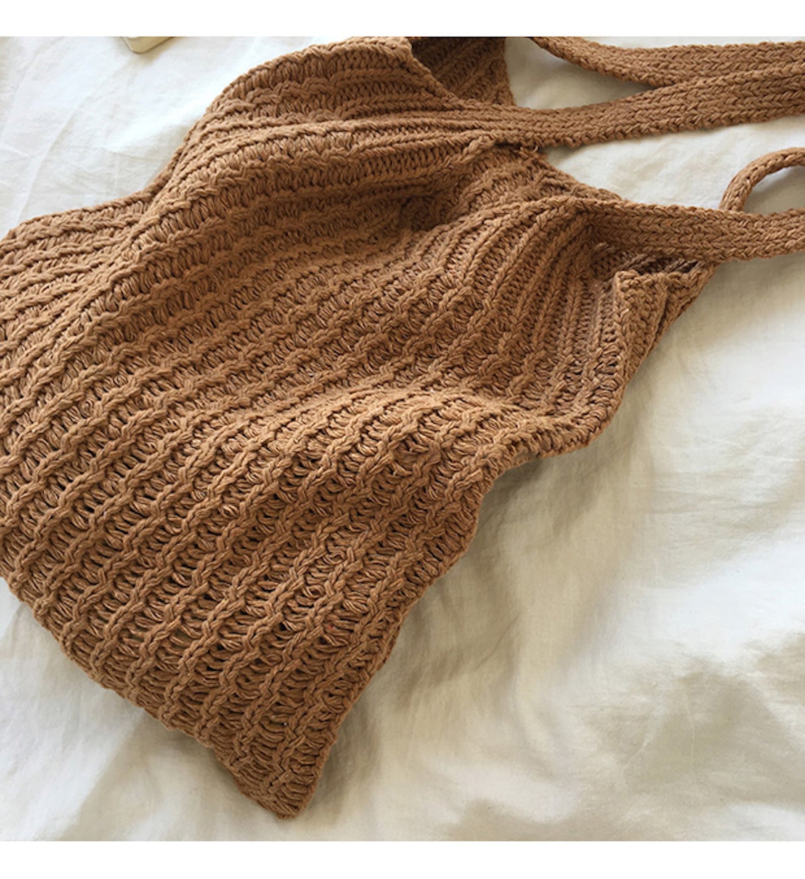 Women’s Retro Twist Cotton Knitted Shoulder Bag for Boho Everyday Style & Gifts