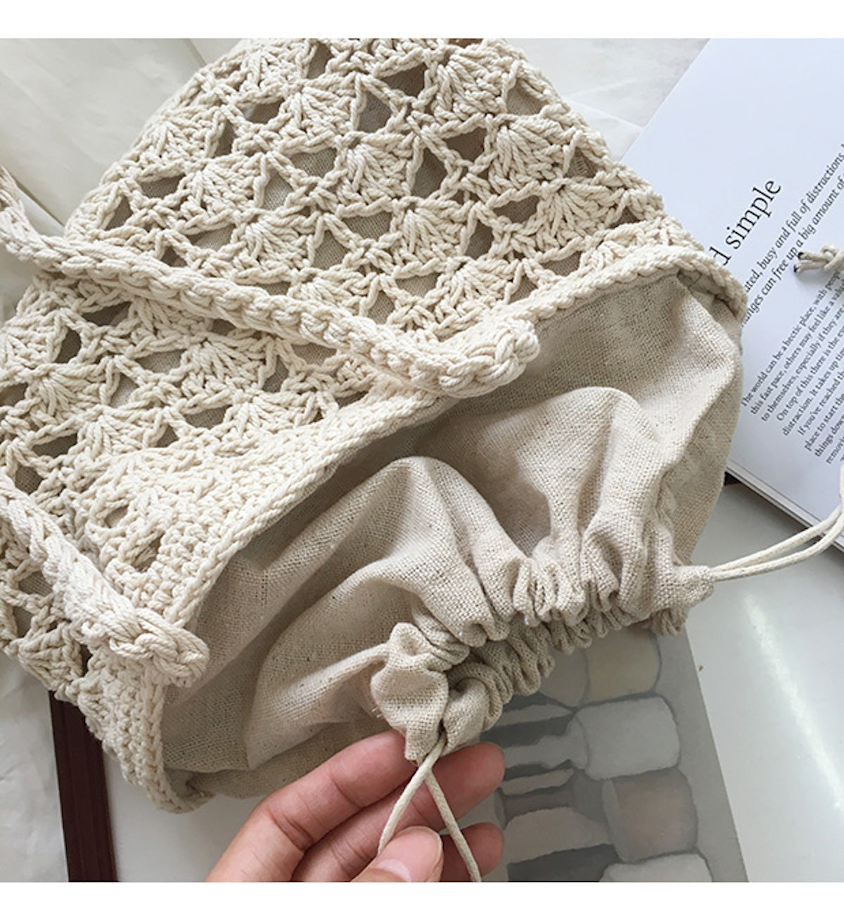 Women’s Handmade Crochet Bucket Shoulder Bag for Boho Everyday Style & Gifts
