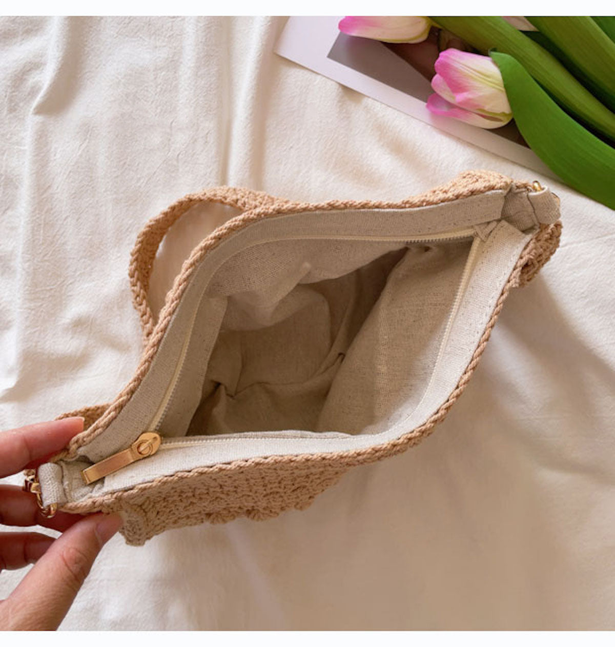 Women’s Handmade Crochet Messenger Bag for Boho Everyday Style & Gifts