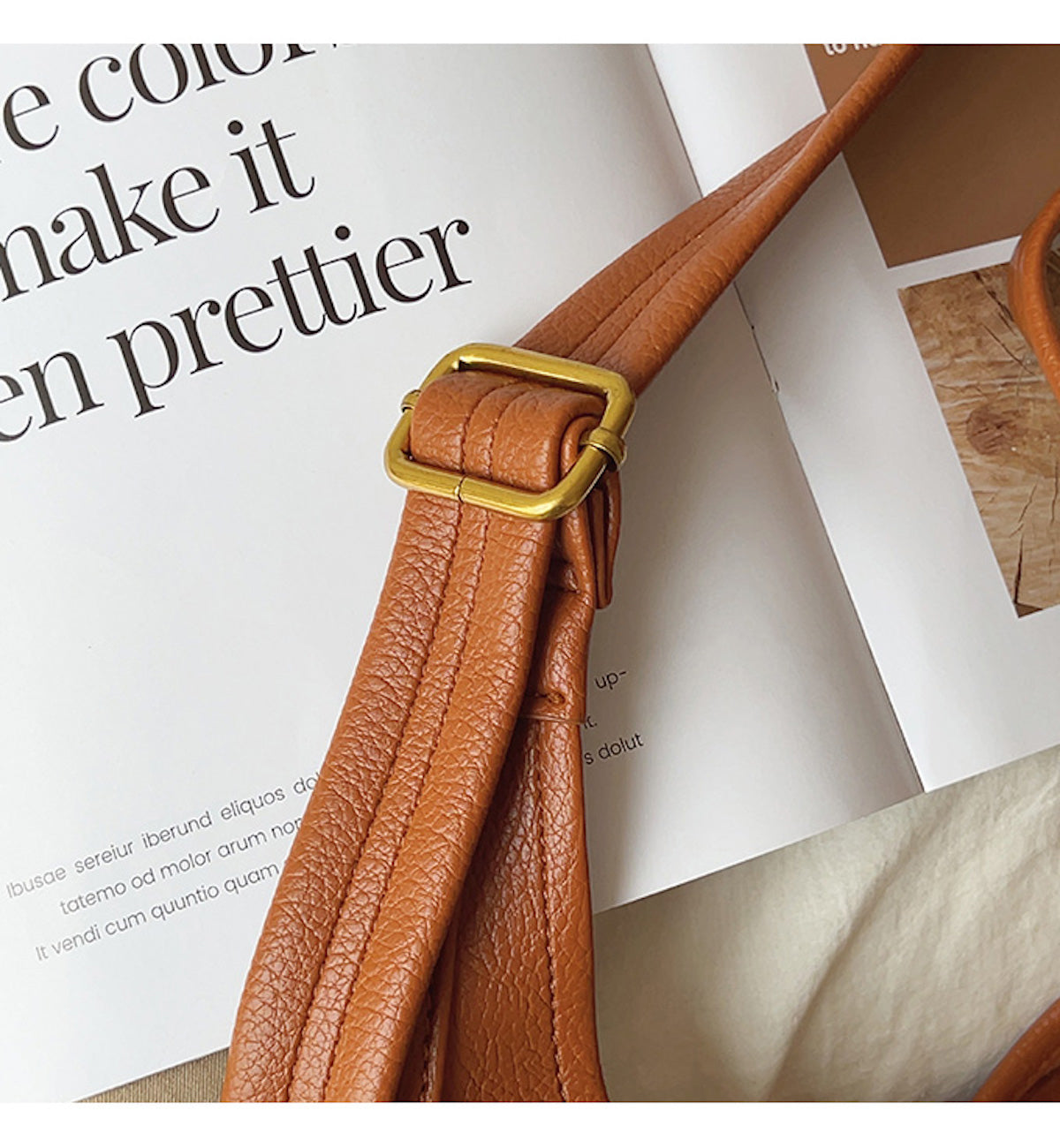 Women’s Simple Leather Tote Bag for Everyday City Outfits