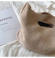 Women’s Crochet Cotton Retro Style Knit Handbag Shoulder Bag for Boho Everyday Style & Gifts