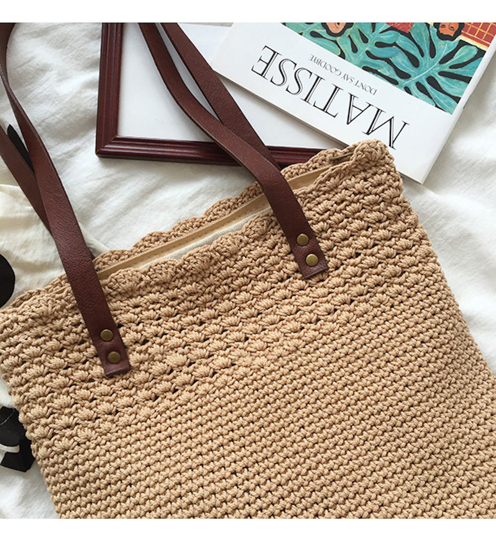 Women’s Handmade Crochet Shoulder Bag for Boho Everyday Style & Gifts