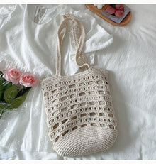 Women’s Artsy Crochet Bucket Bag for Boho Everyday Style & Gifts