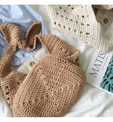 Women’s Medium Crochet Cotton Bucket Bag for Boho Everyday Style & Gifts