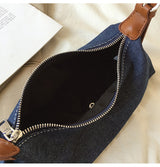 Women’s Classic Everyday Denim Shoulder Bag Purse for Everyday Outfits & Gifts