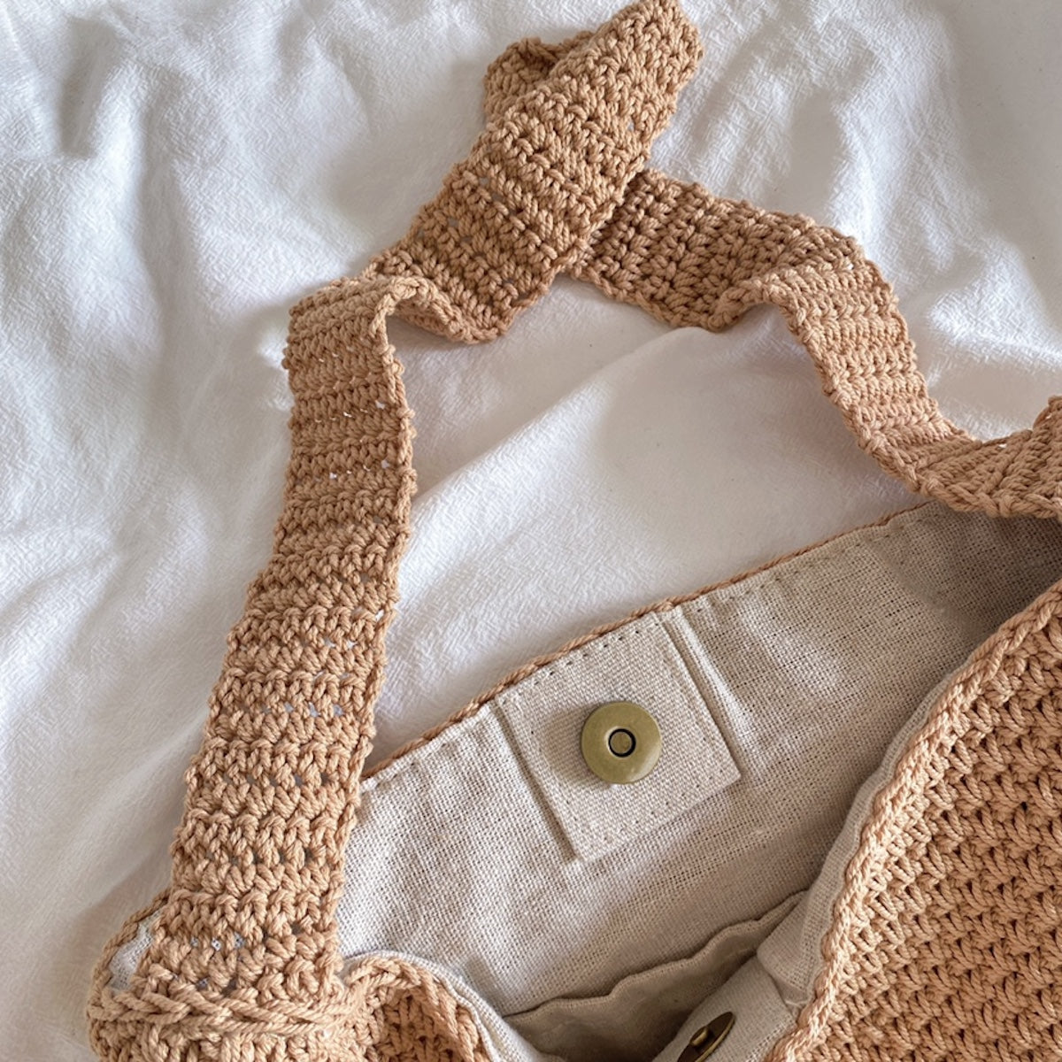 Women’s Retro Style Minimalistic Cotton Bucket Bag for Boho Everyday Style & Gifts
